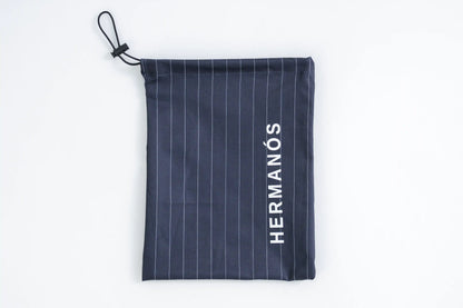 Navy Pinstripe Pouch