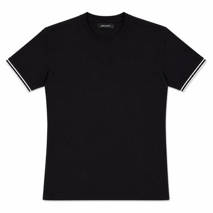 Contrast Tee — Black / White