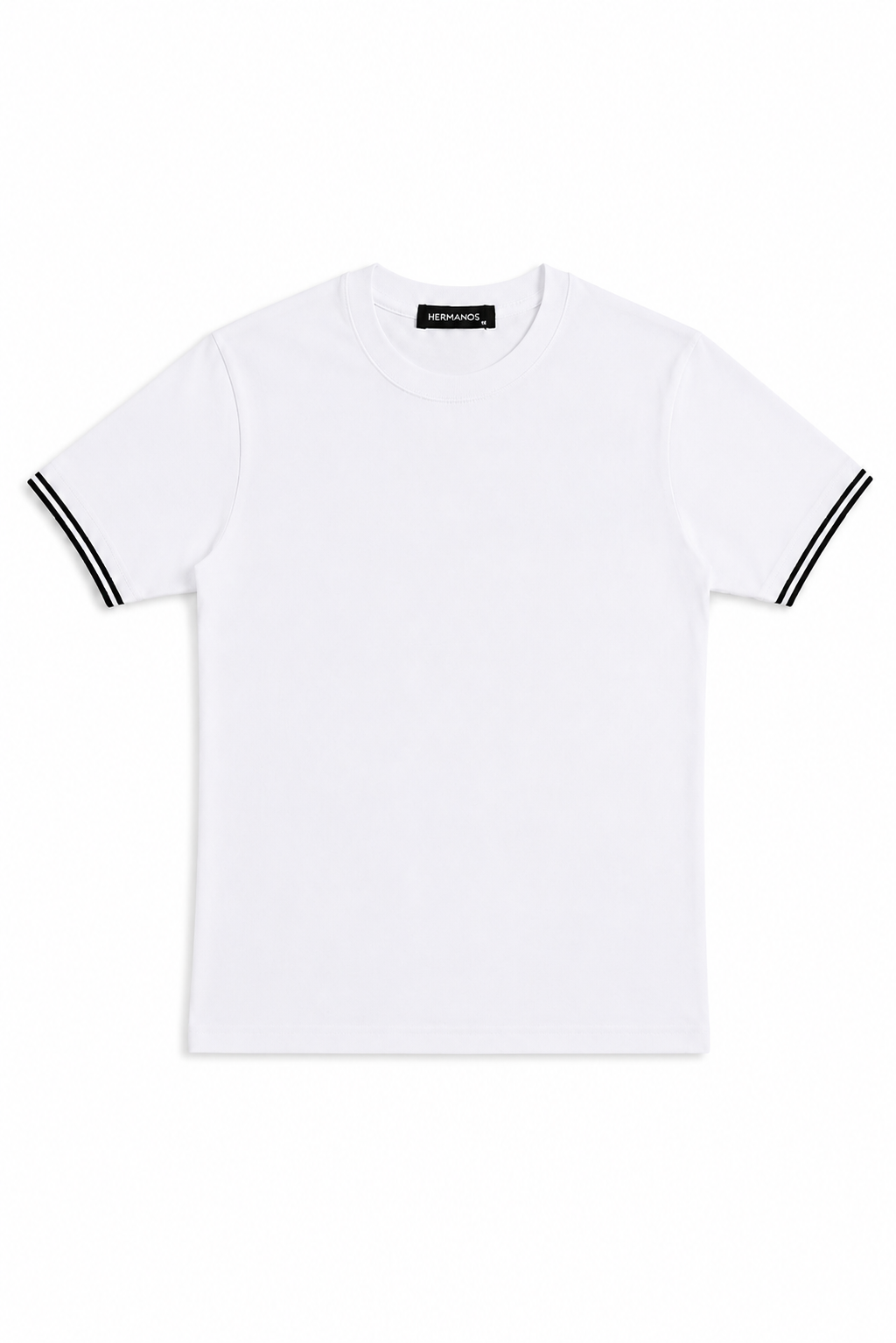 Contrast Tee — White / Black